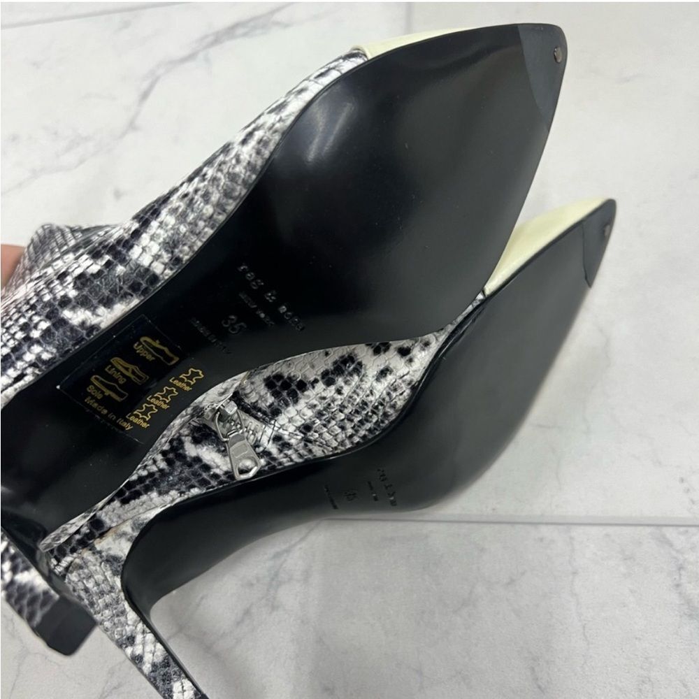Rag & Bone Beha Boot In Black/White Multi - Picture 4 of 6